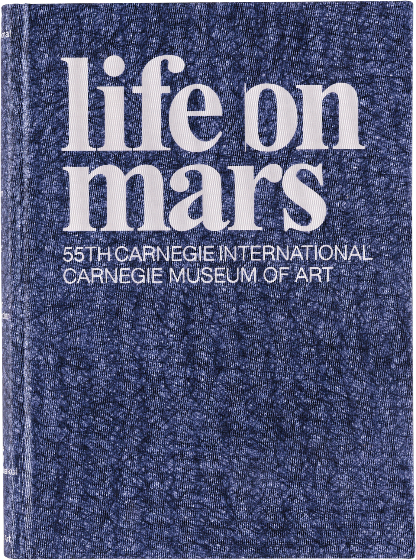 Purple book cover titled Life on mars, 55th Carnegie International, Carnegie Museum of Art