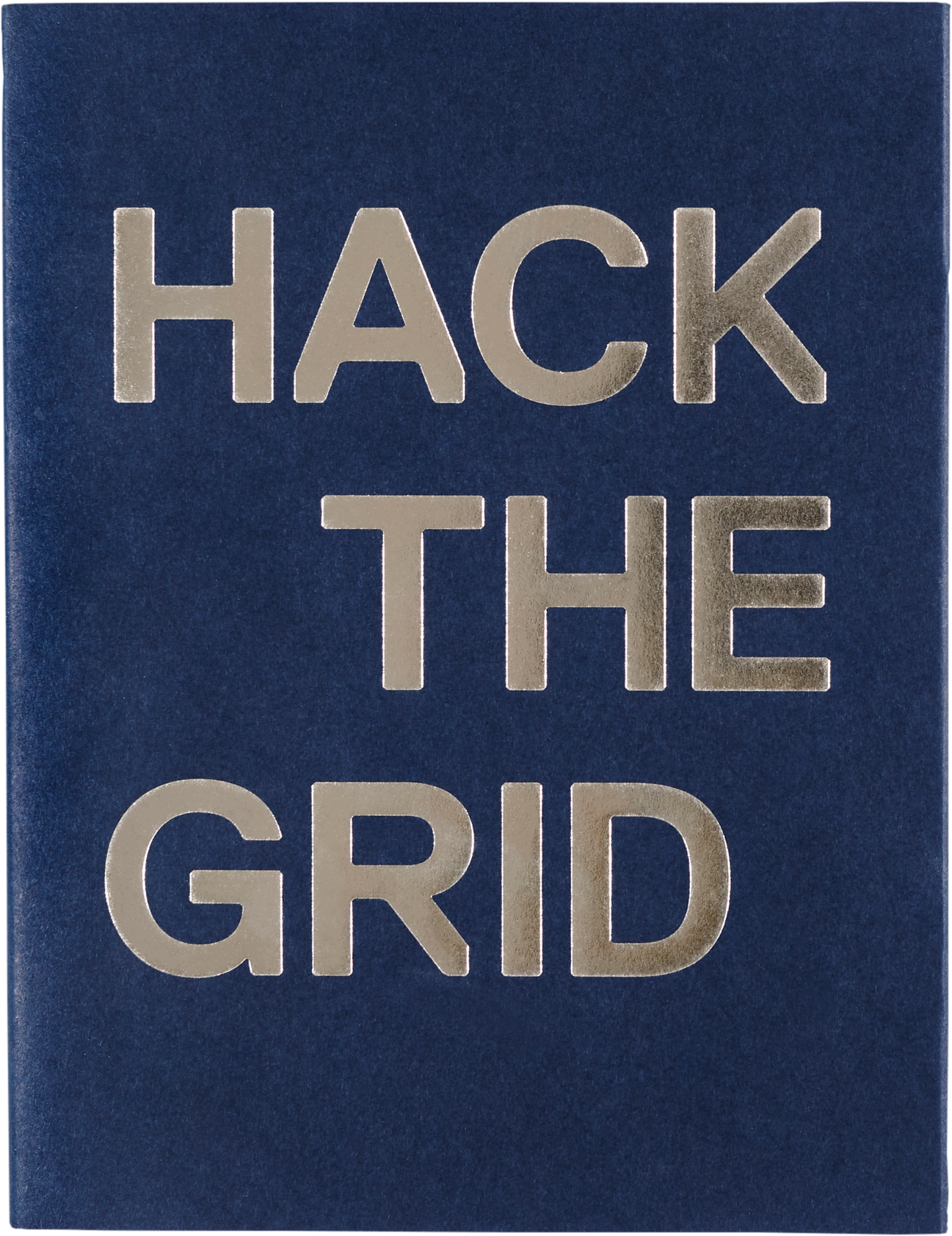 Blue book cover titled Hack the Grid