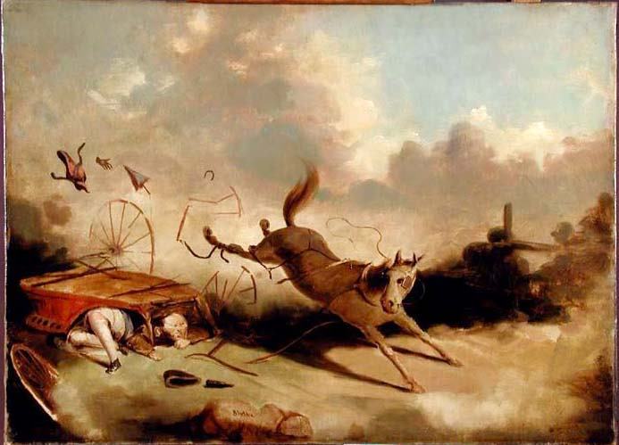 Photo of an overturned chariot