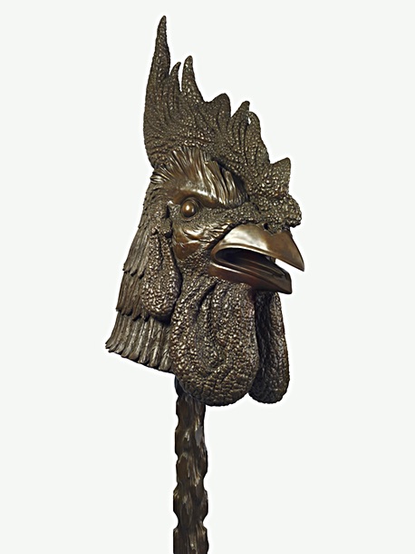 Zodiac head of a Rooster