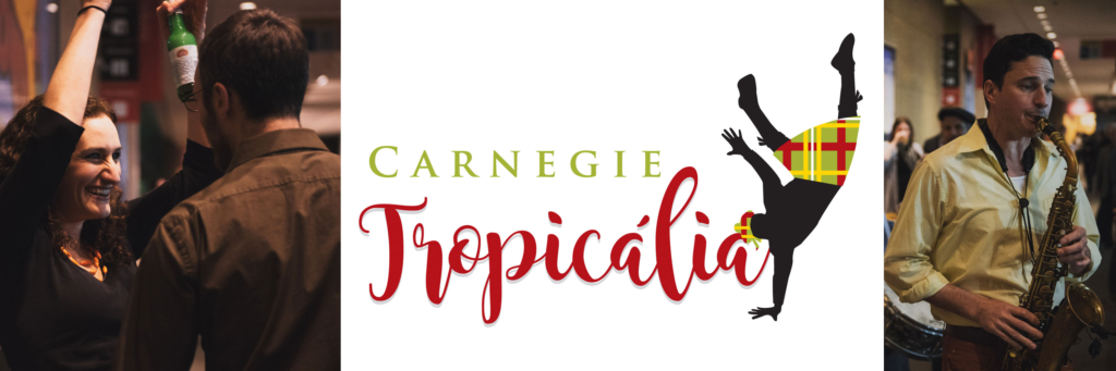 Collage of images related to Carnegie Tropicalia event