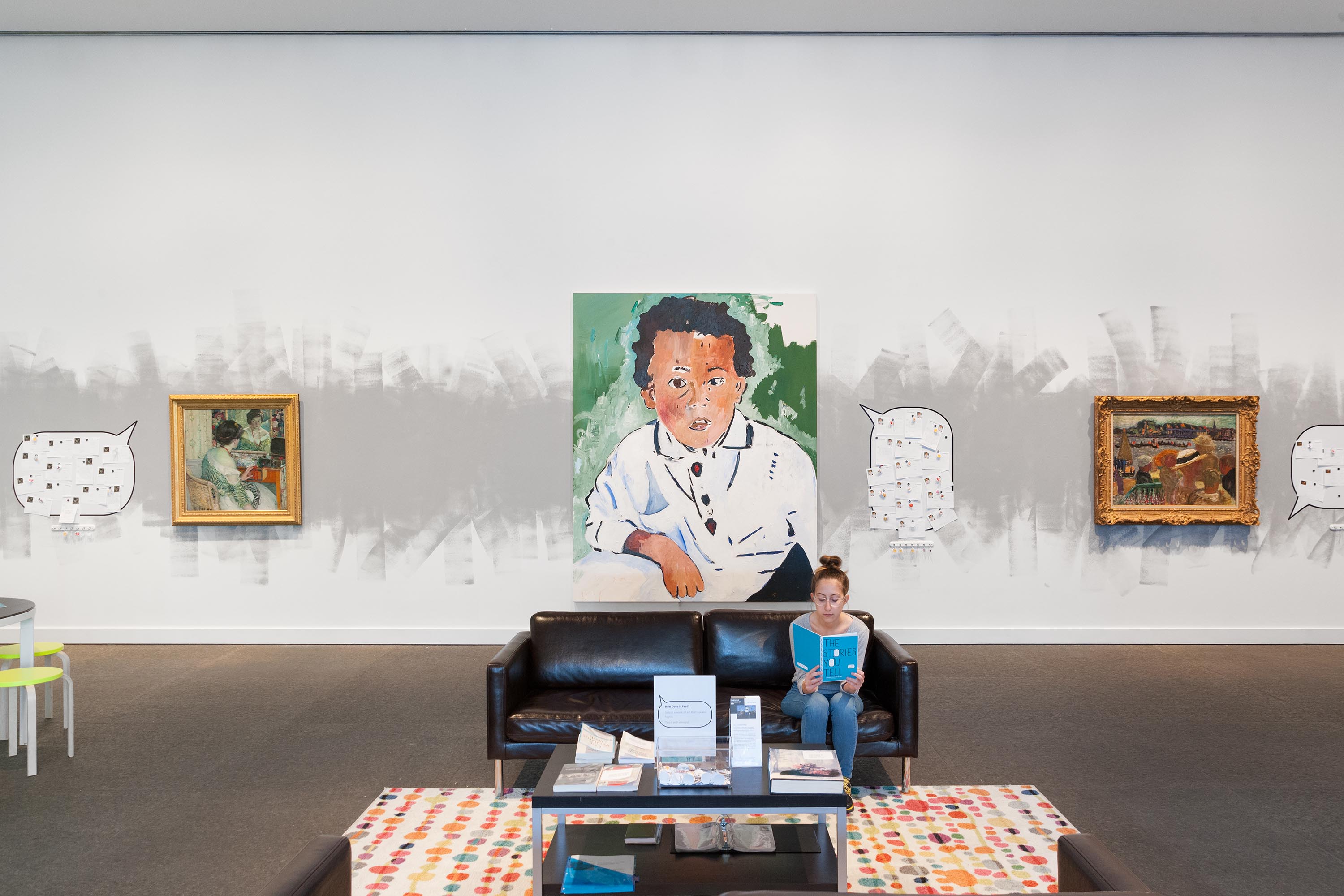 Installation view, “ The Stories You Tell” at Carnegie Museum of Art, photo: Bryan Conley