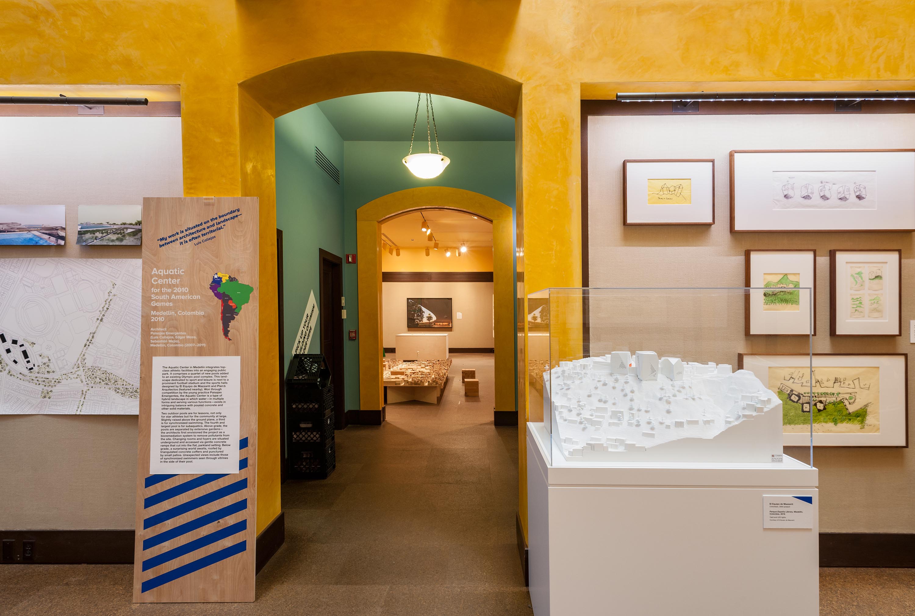 Installation view, “Building Optimism: Public Space in South America” at Carnegie Museum of Art, Photo: Bryan Conley