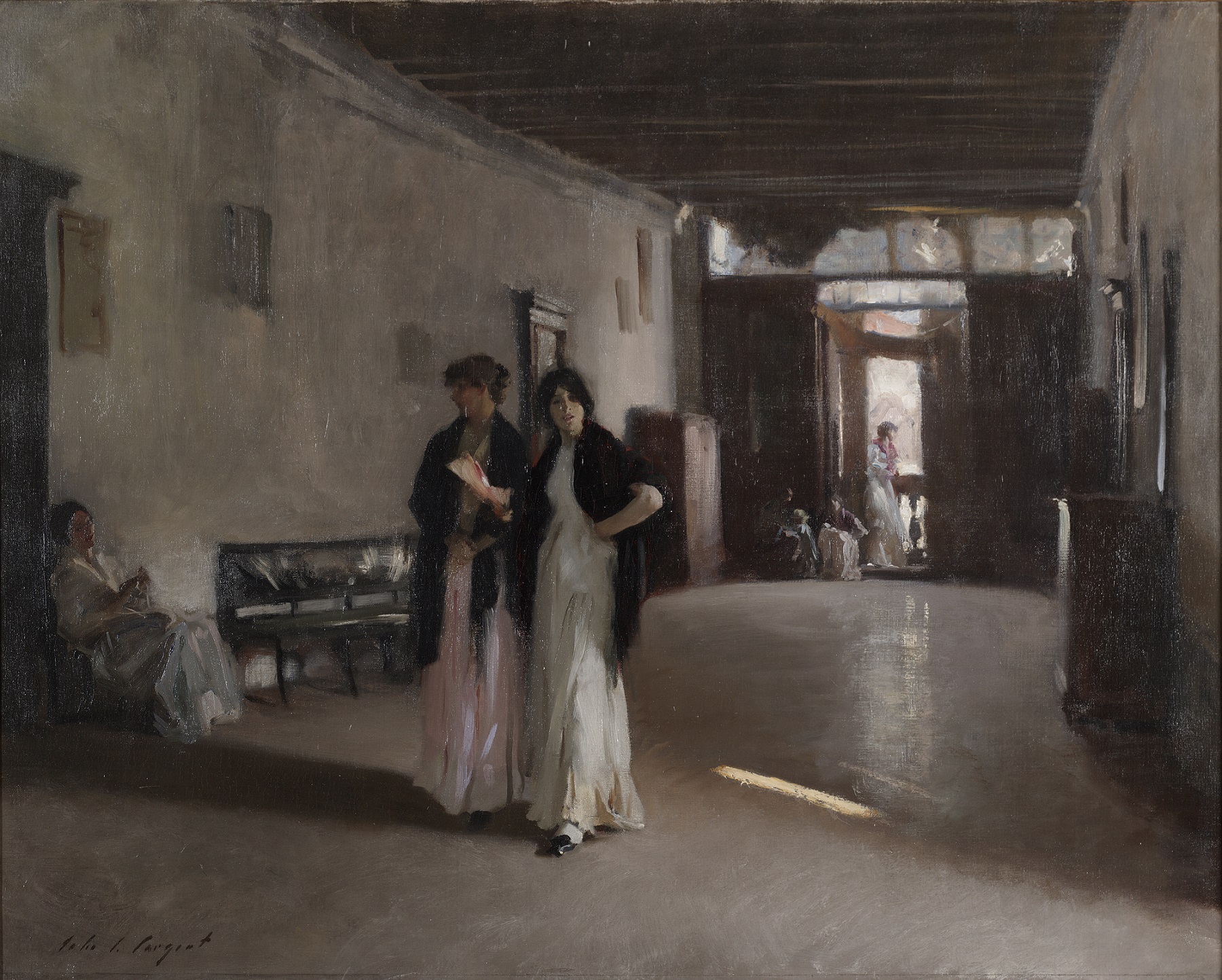 John Singer Sargent, Venetian Interior (ca. 1880–1882).