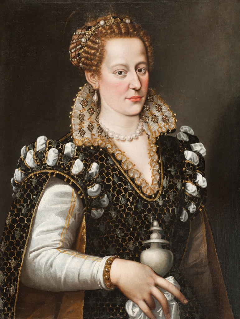 A portrait of a renaissance woman.