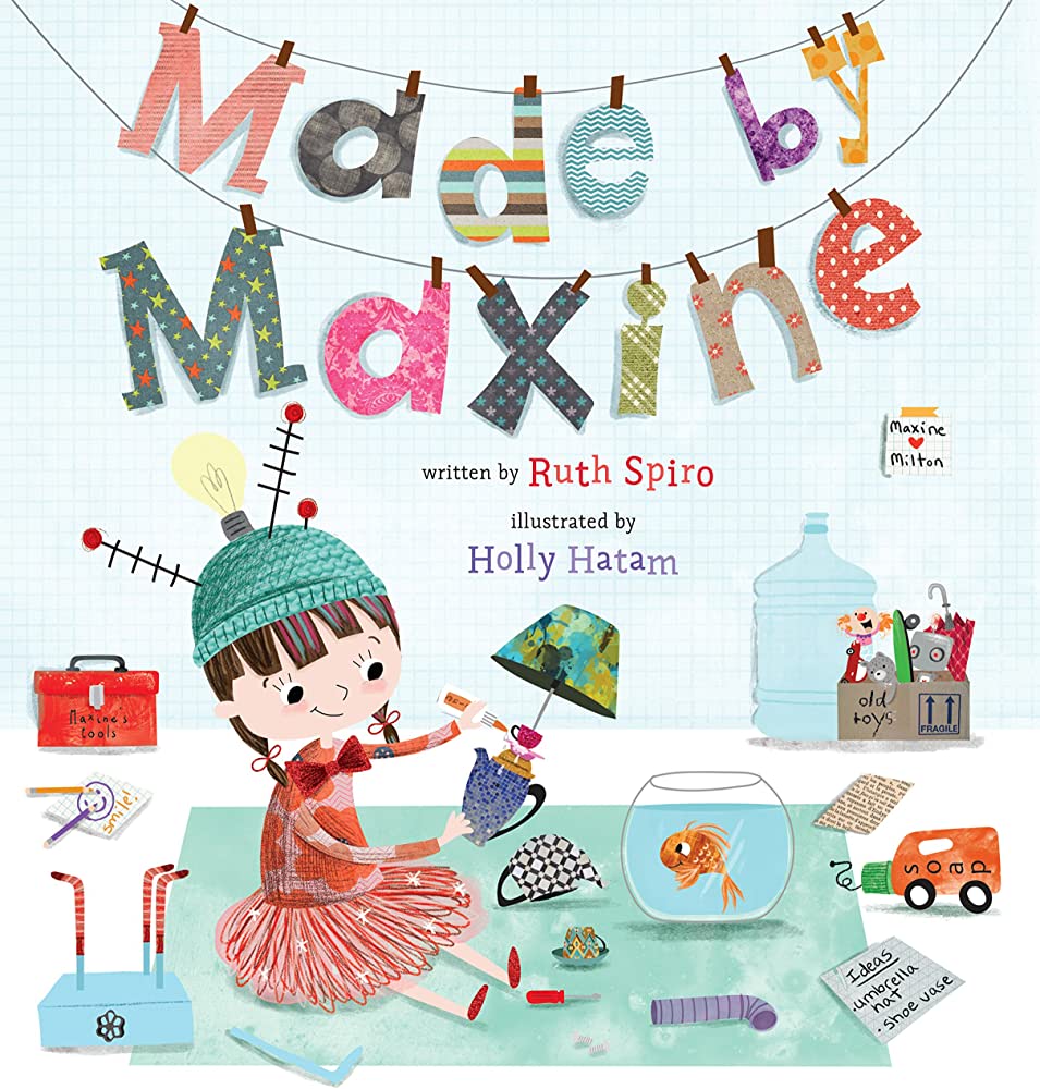 A book cover, titled made by maxine