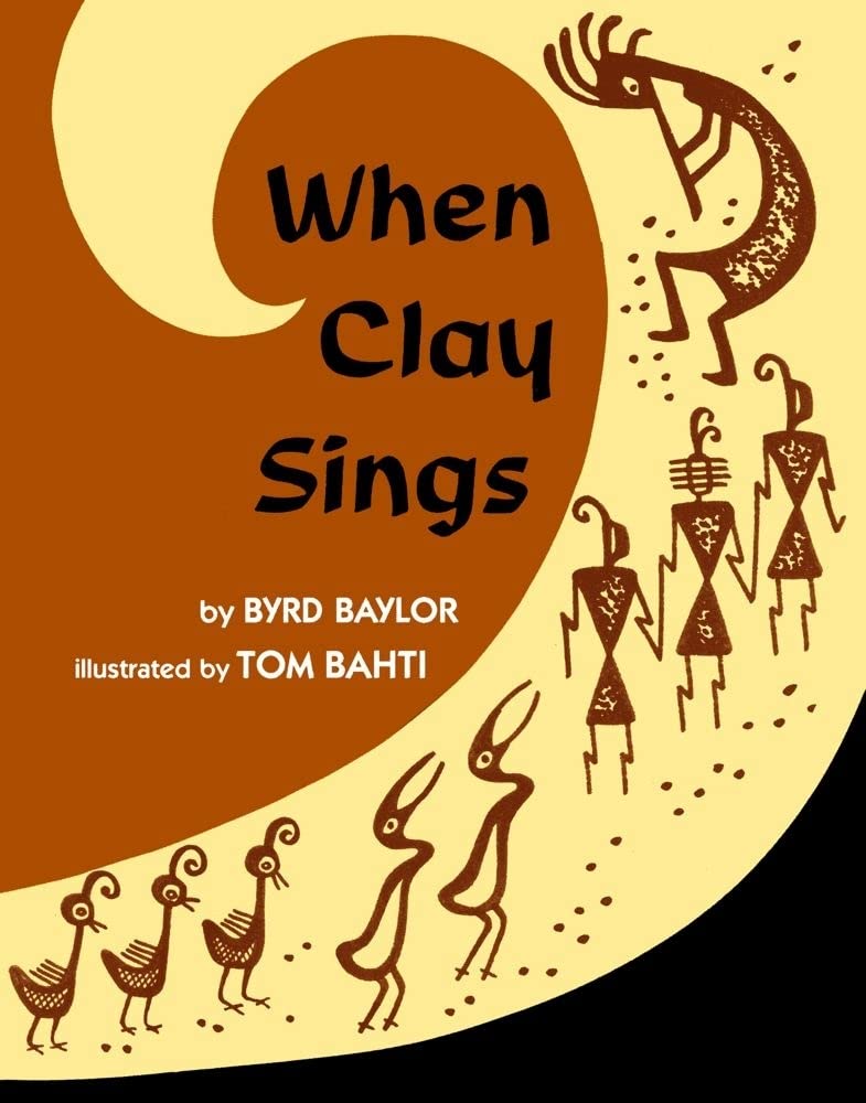 A book cover, when clay sings