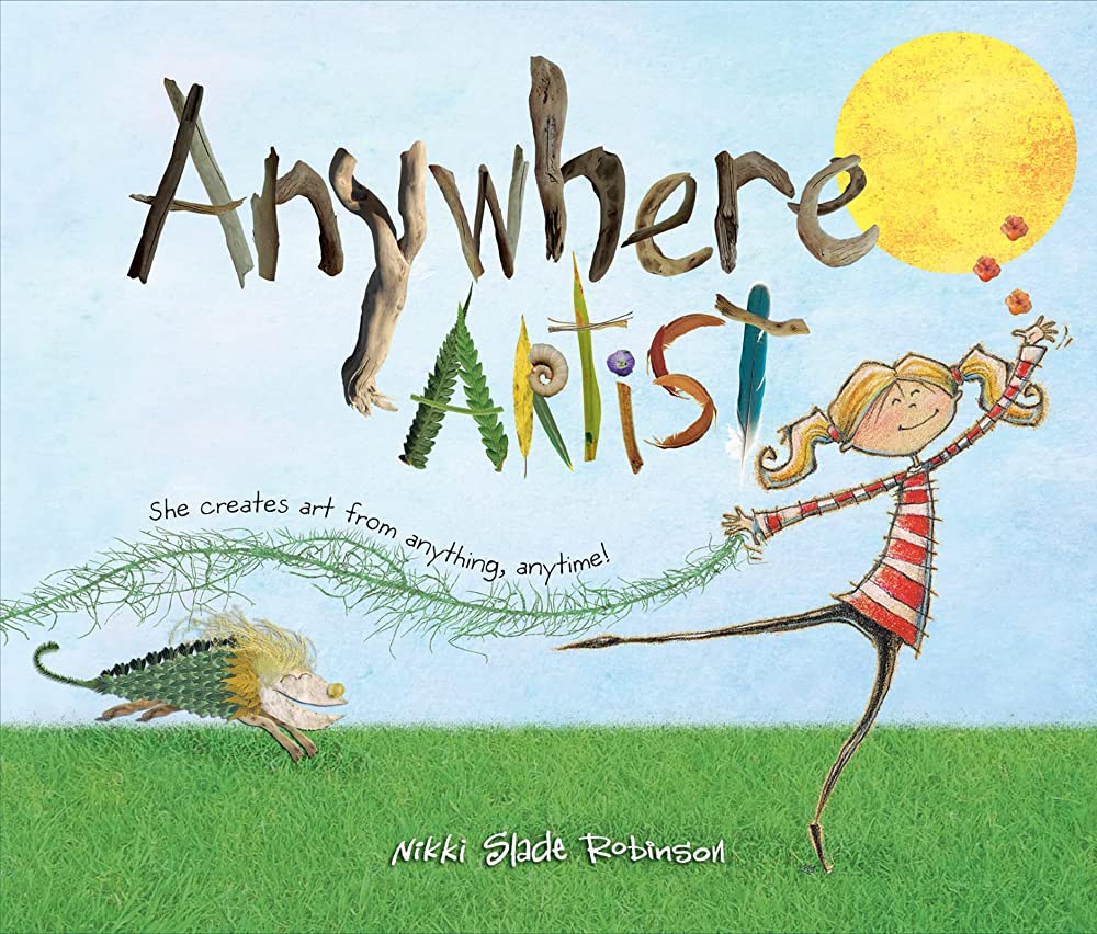 A book cover, titled Anywhere artist