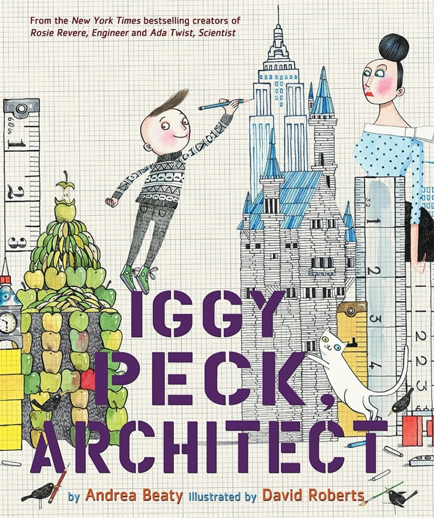 A book cover Iggy Peck Architect