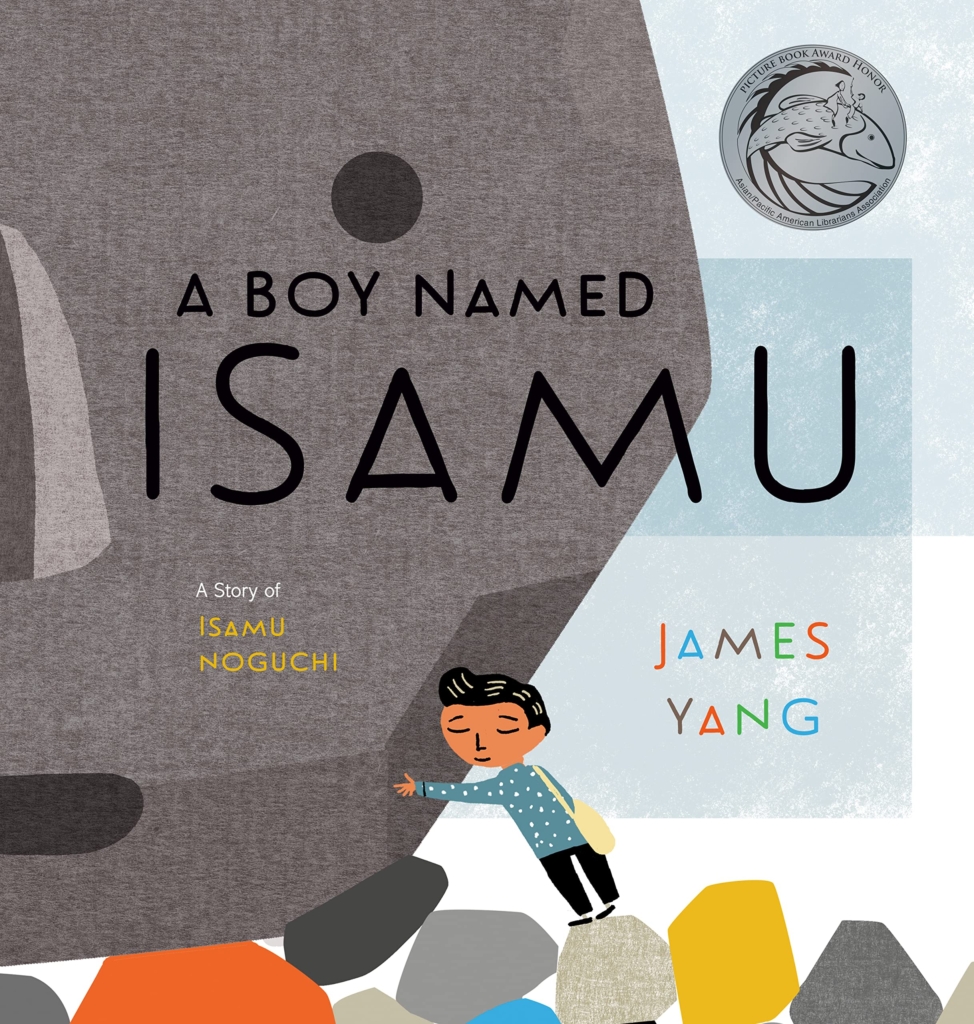 A book cover, titled a boy named isamu