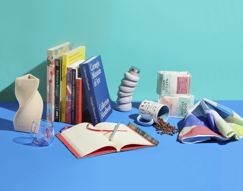 Various gifts that can be found in the Carnegie Museum of Art Museum Store. Shop online to explore all of these products and mores.