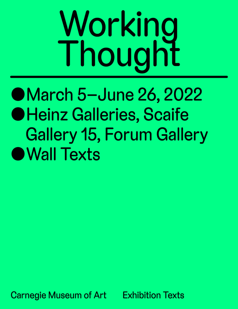 Working Thought poster
