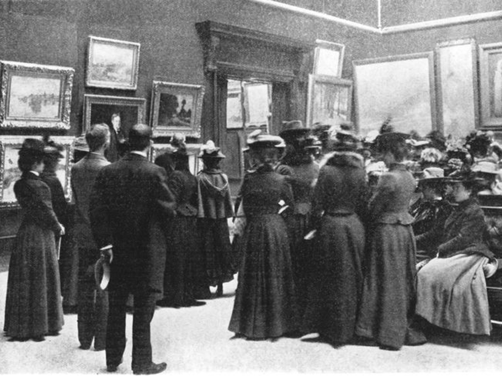 People attending the first Carnegie International in 1900
