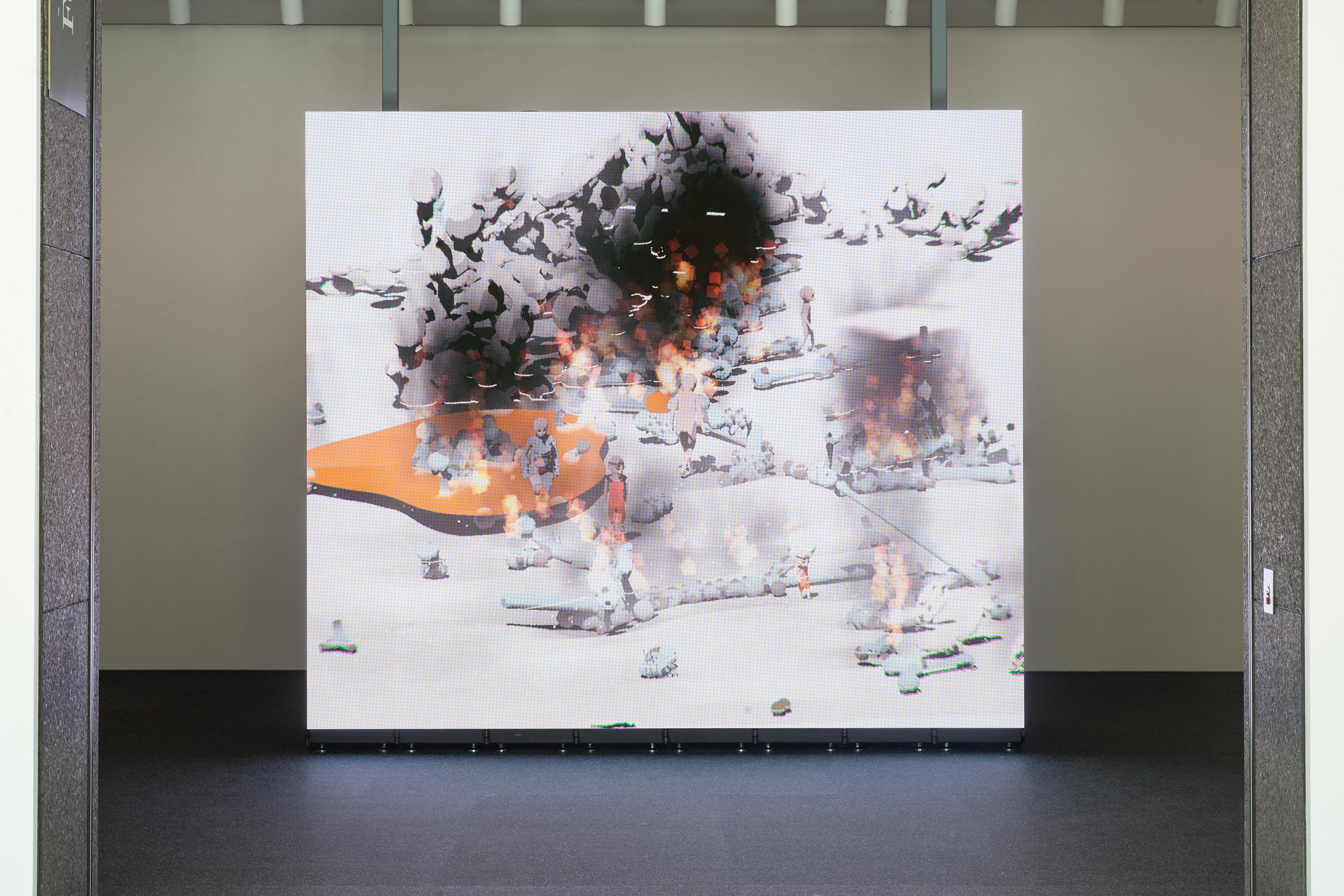 Installation view of Ian Cheng