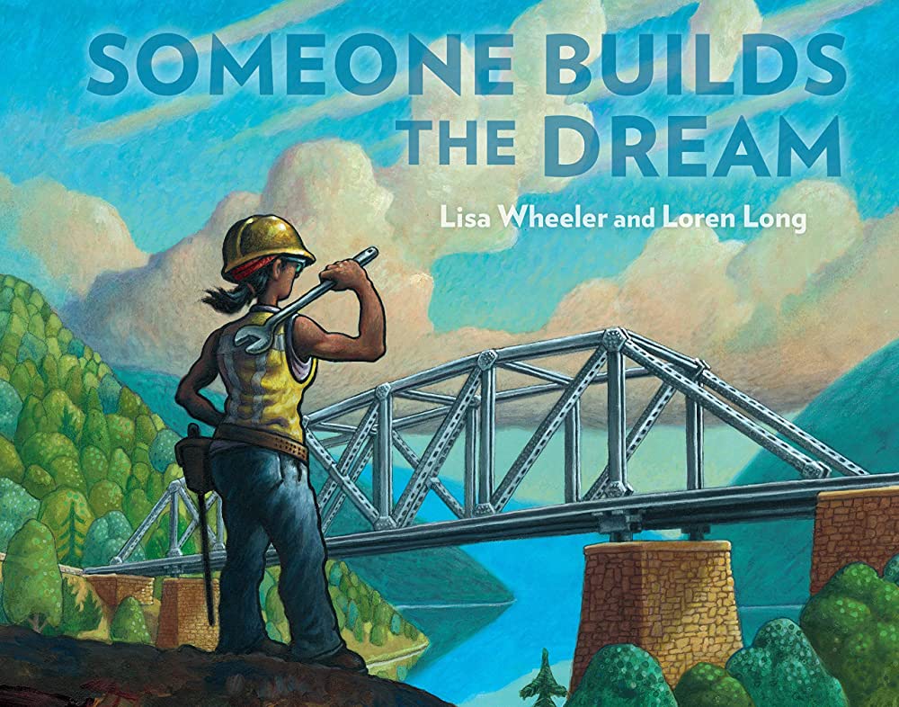 A book cover, titled someone builds the dream
