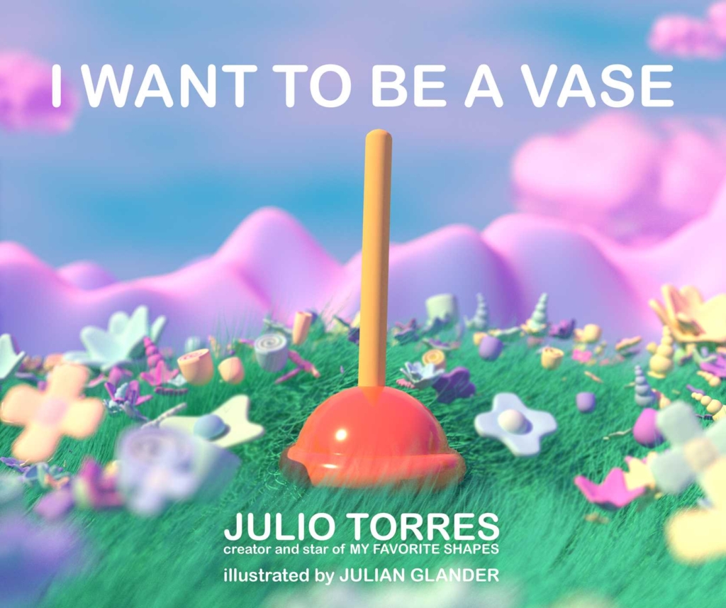 A book cover, titled I want to be a vase