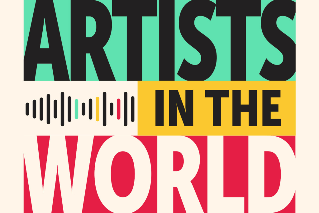 Artists in the World Podcast logo