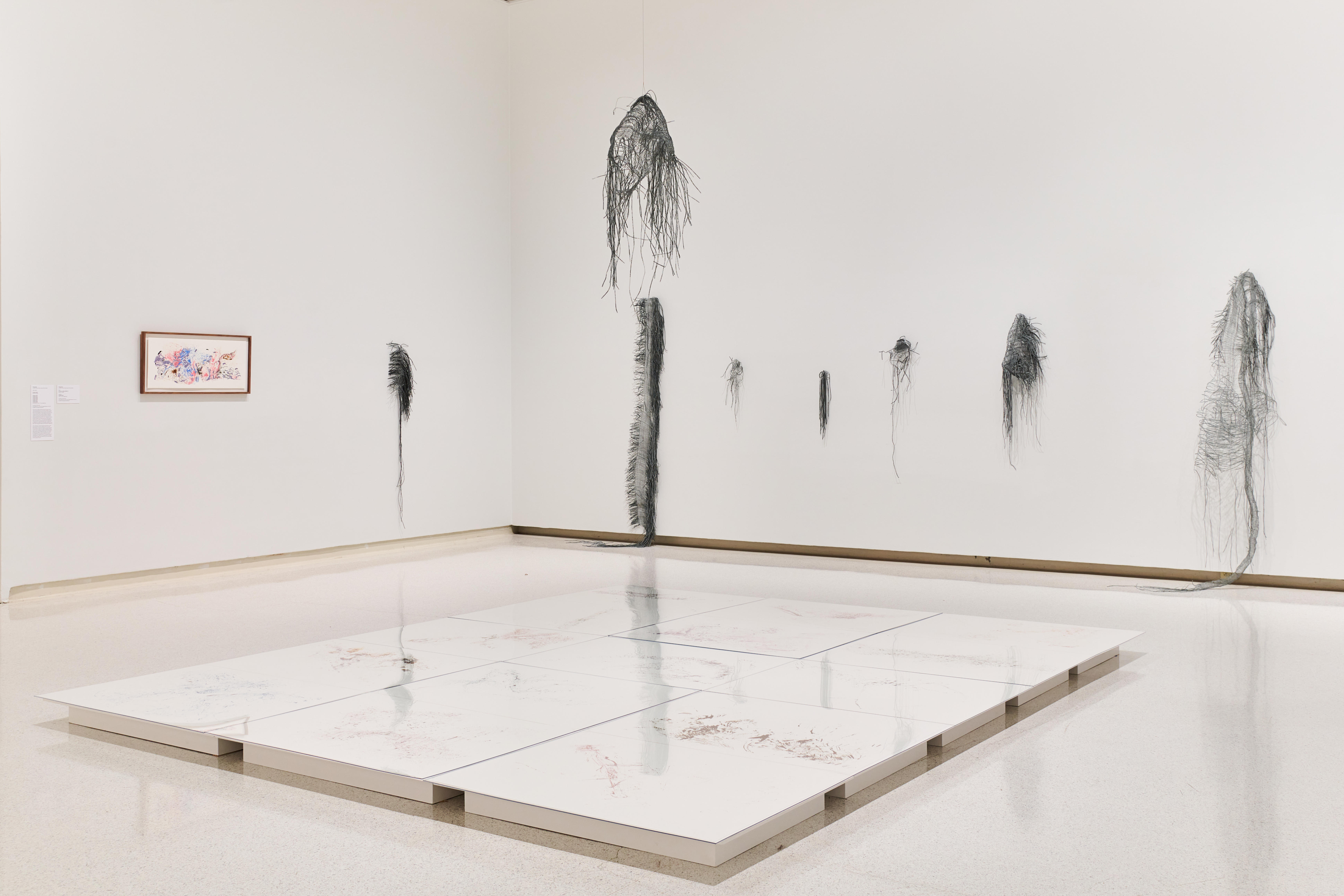 Installation view of the 58th Carnegie International featuring works by Tith Kanitha