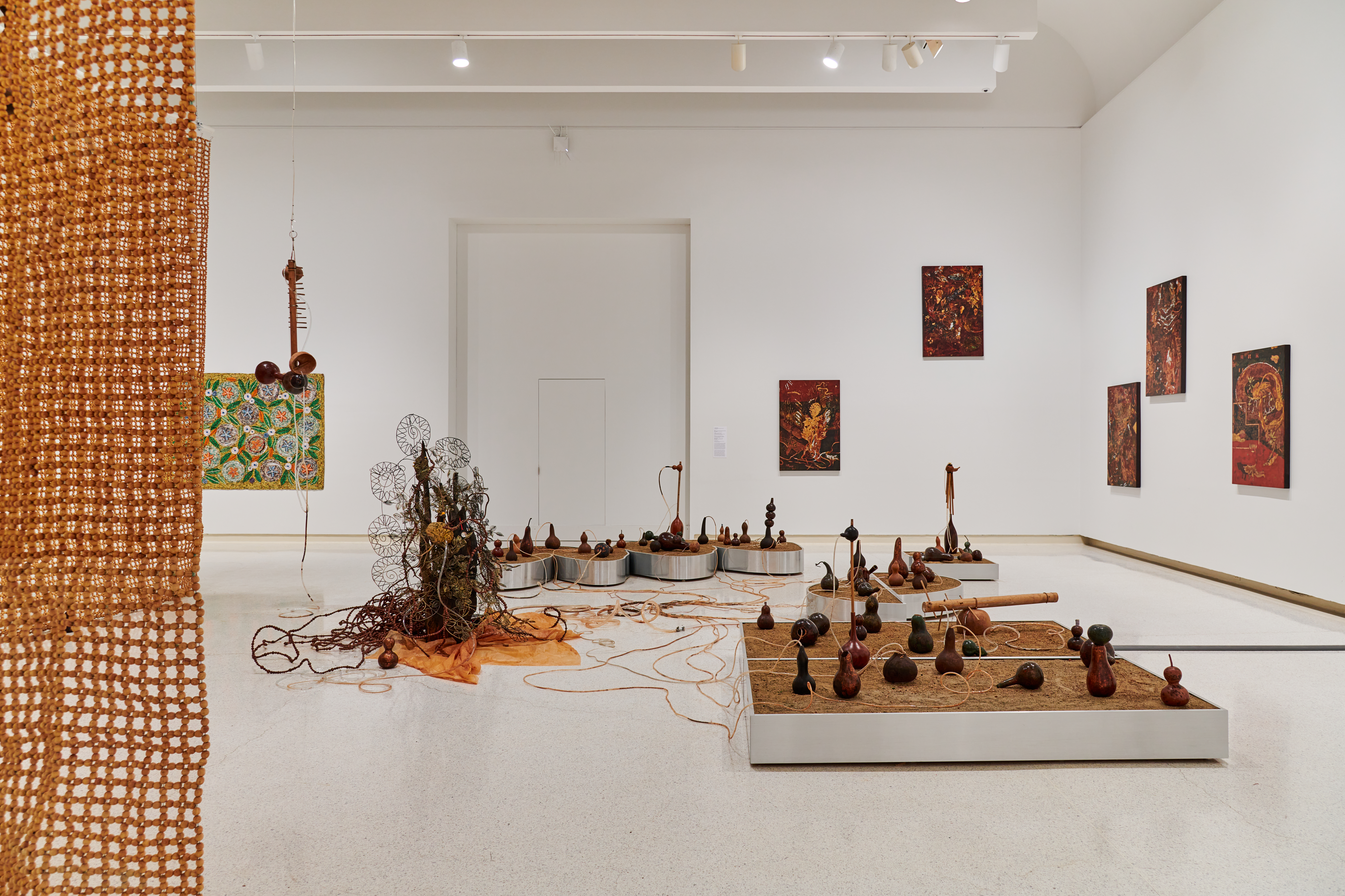 Installation view of the 58th Carnegie International featuring works by Trương Công Tùng