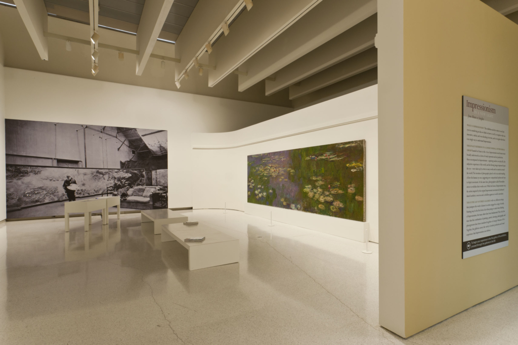 Installation view of Impressionism in a New Light: From Monet to Stieglitz