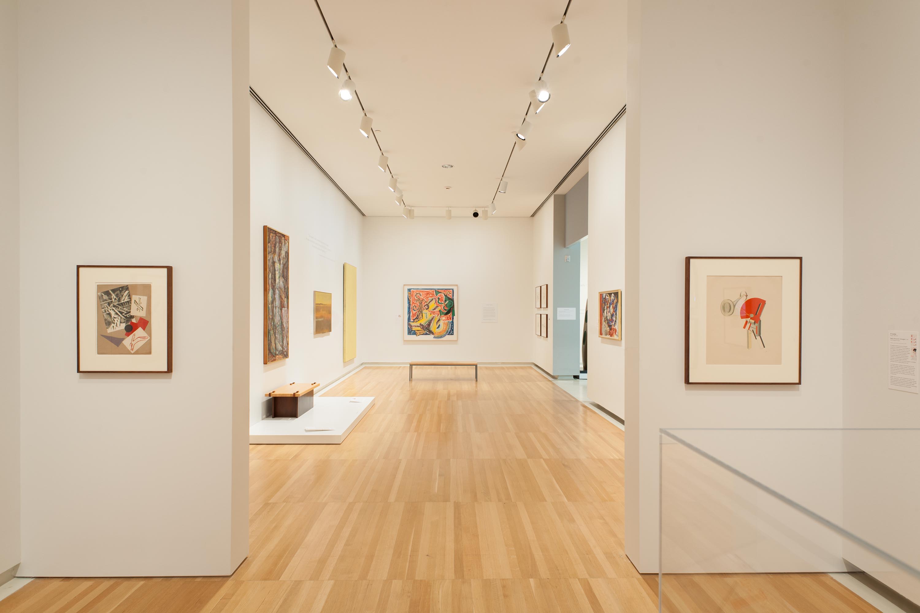 Exhibition view of Jane Haskell’s Modernism A Pittsburgh Legacy