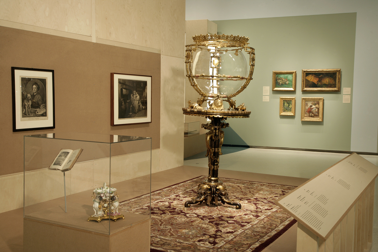 Installation view of Fierce Friends Artists and Animals, 1750-1900