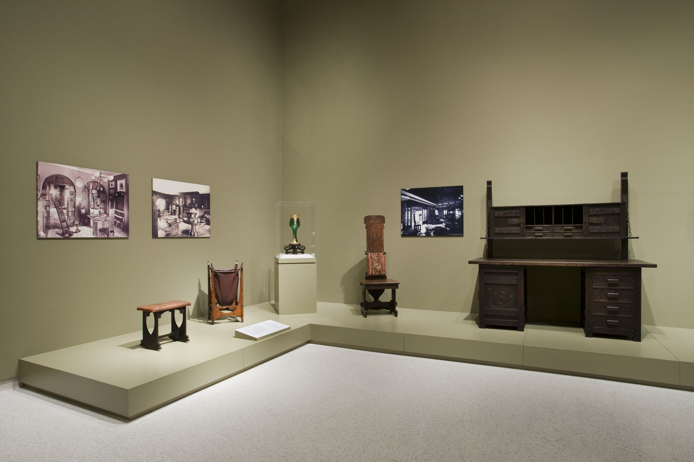Installation view of The Artistic Furniture of Charles Rohlfs