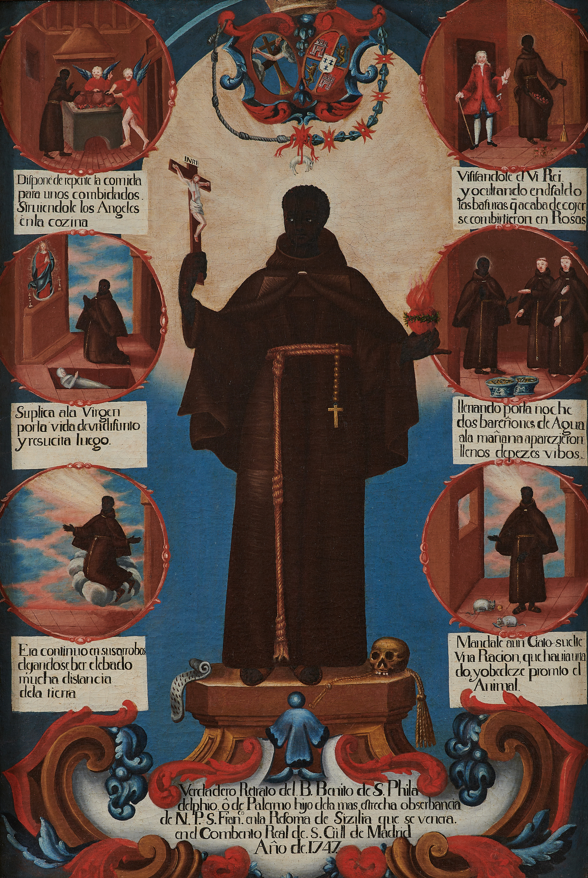 painting of saint benedict of palermo