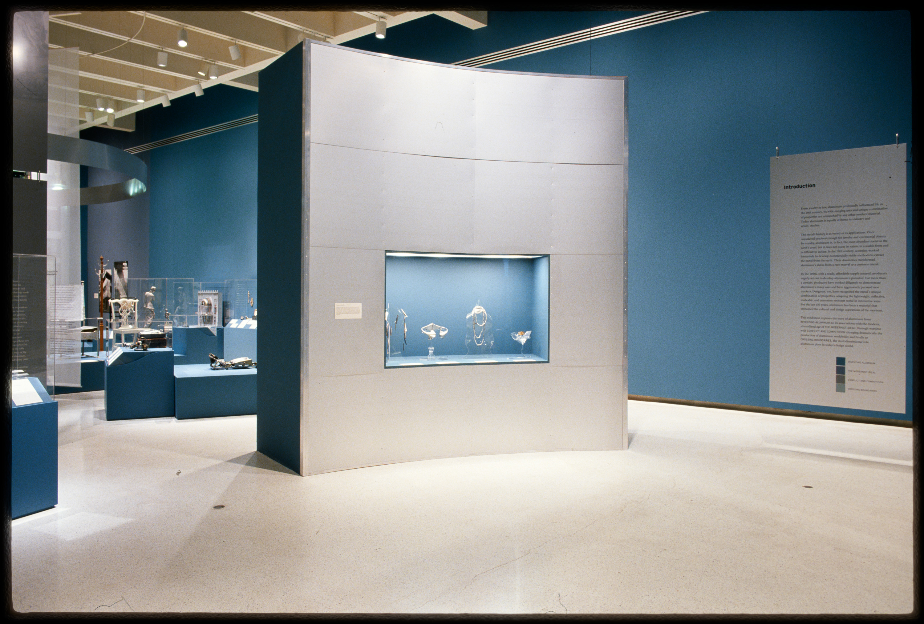 Installation view of Aluminum by Design: Jewelry to Jets 2000