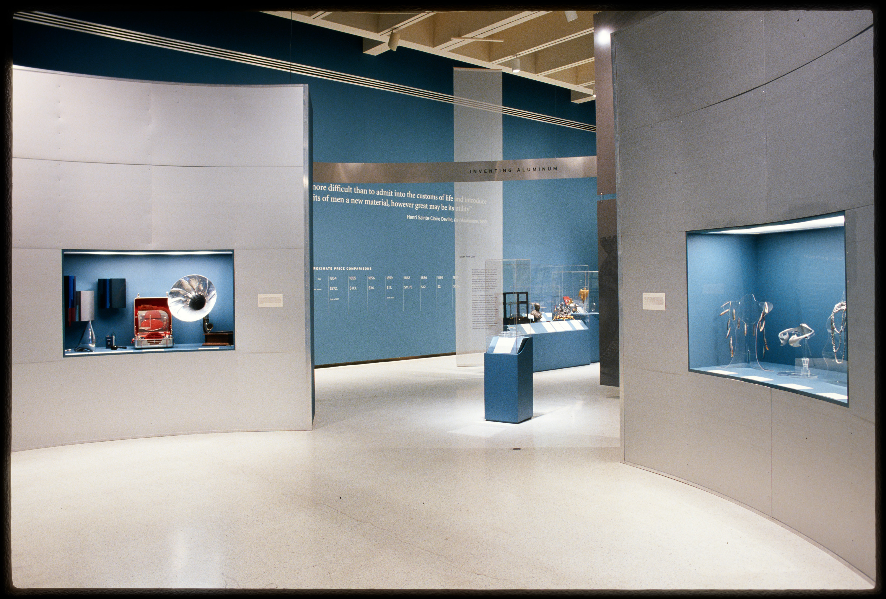 Installation view of Aluminum by Design: Jewelry to Jets 2000