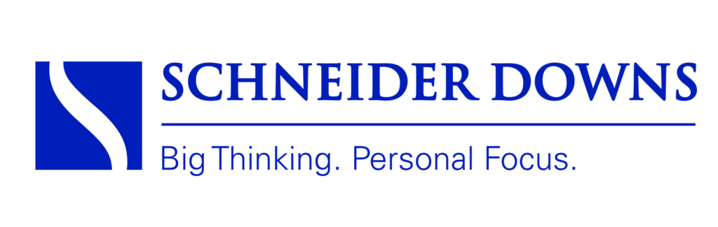 schneider downs logo, big thinking, personal focus