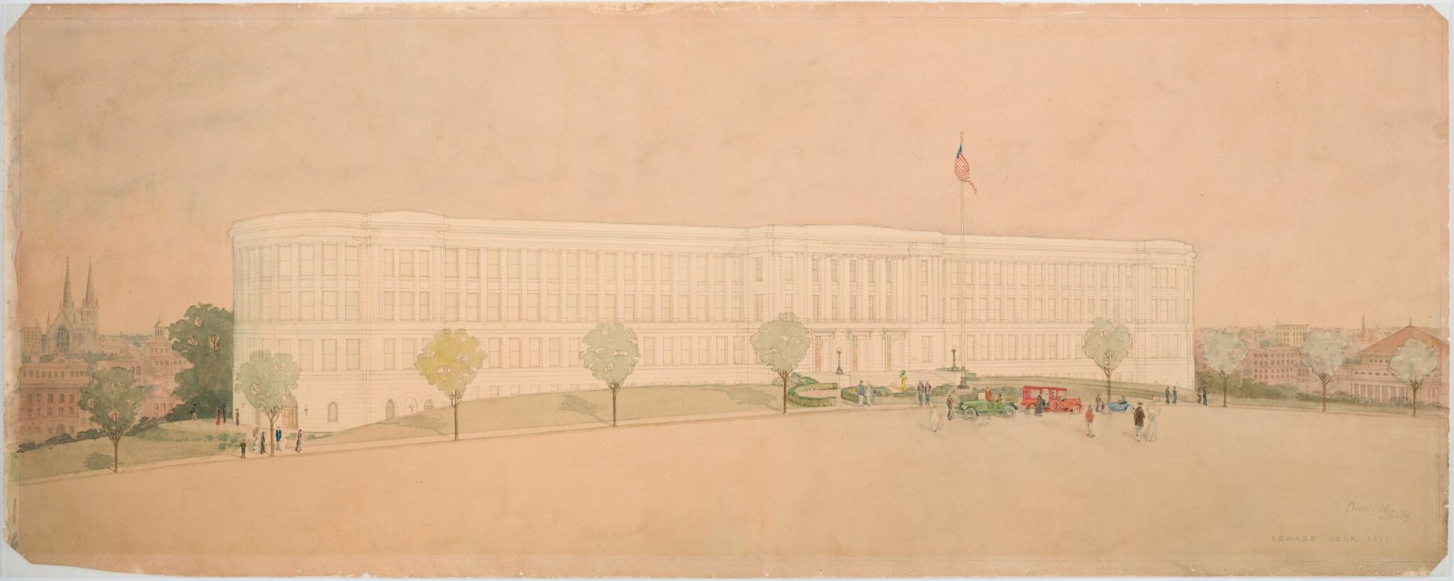 illustration of Schenley High School