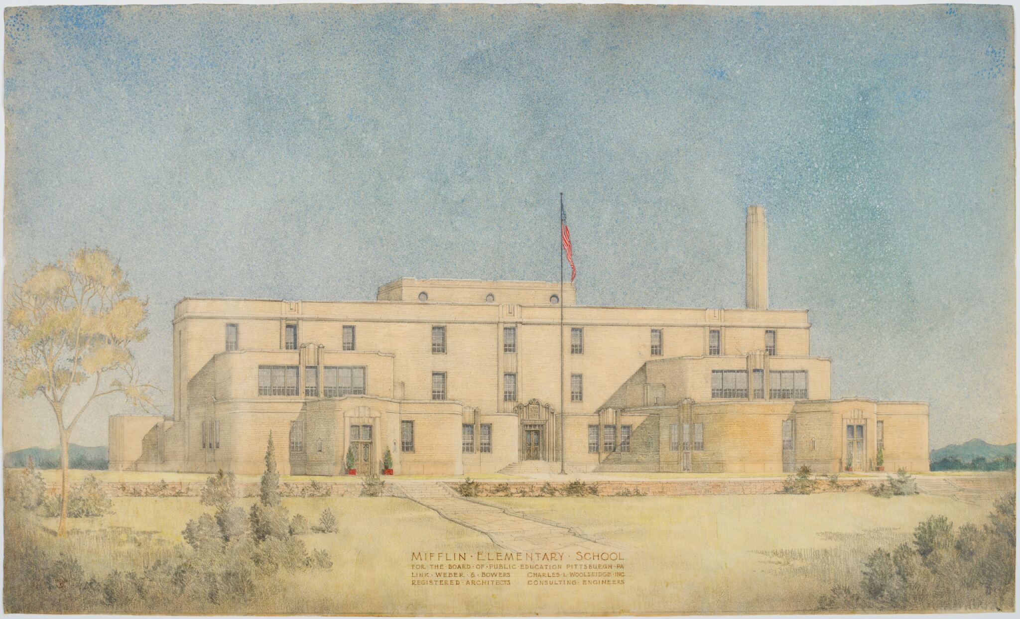 illustration of Mifflin elementary school