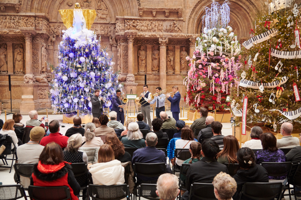 people playing instruments at the sound for the seasons event