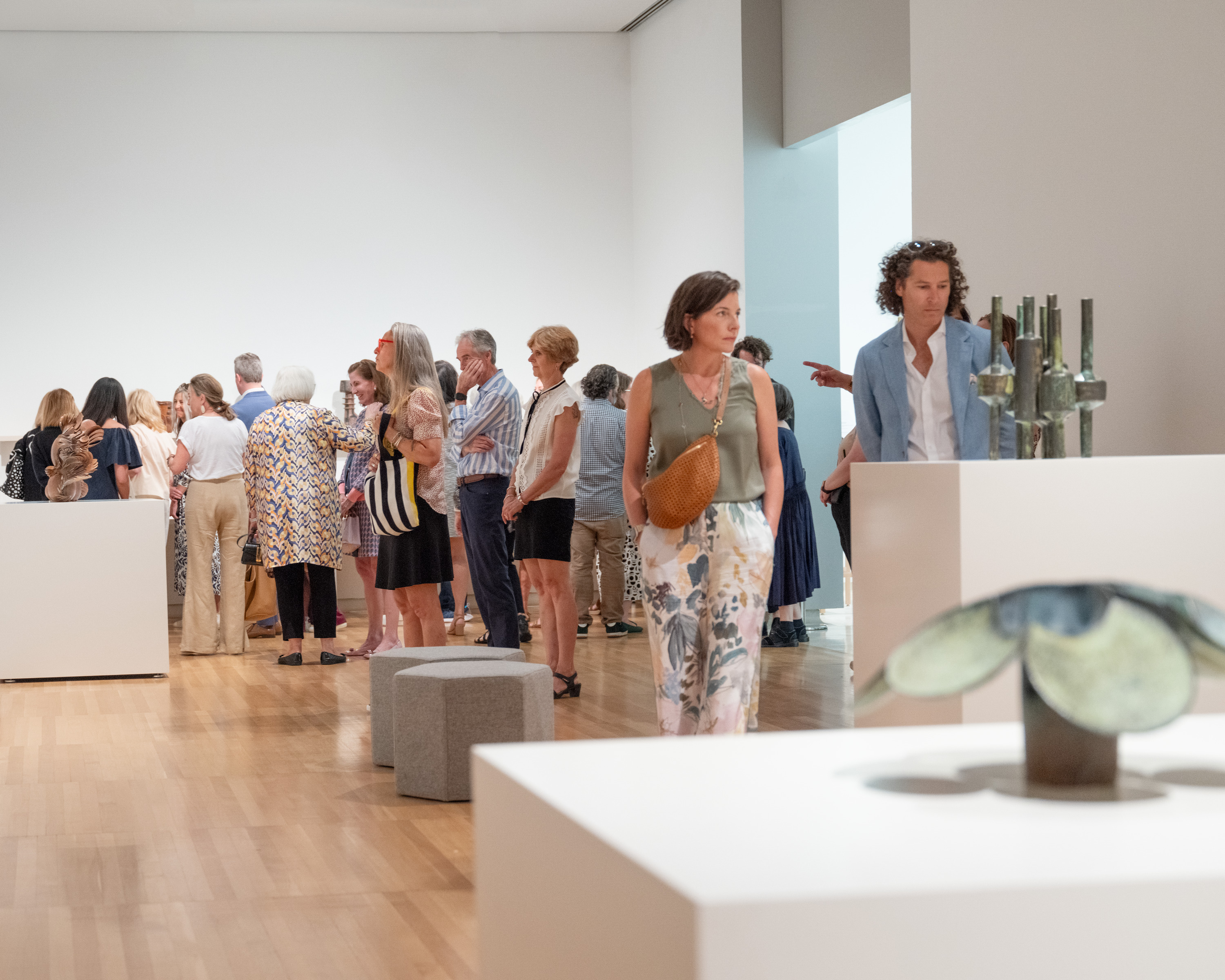 groups touring the Beata Kuhn exhibition