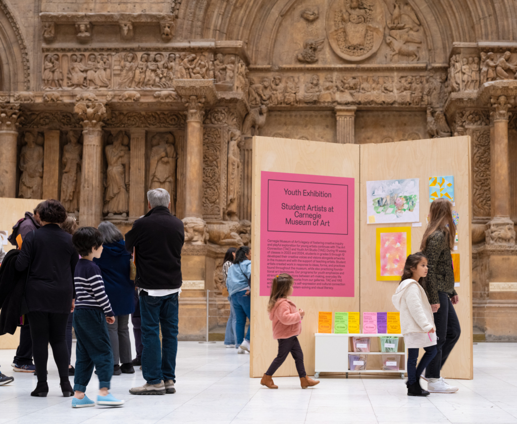 Installation view of Youth Art Exhibition, 2024, Carnegie Museum of Art; photo: Zachary Riggleman