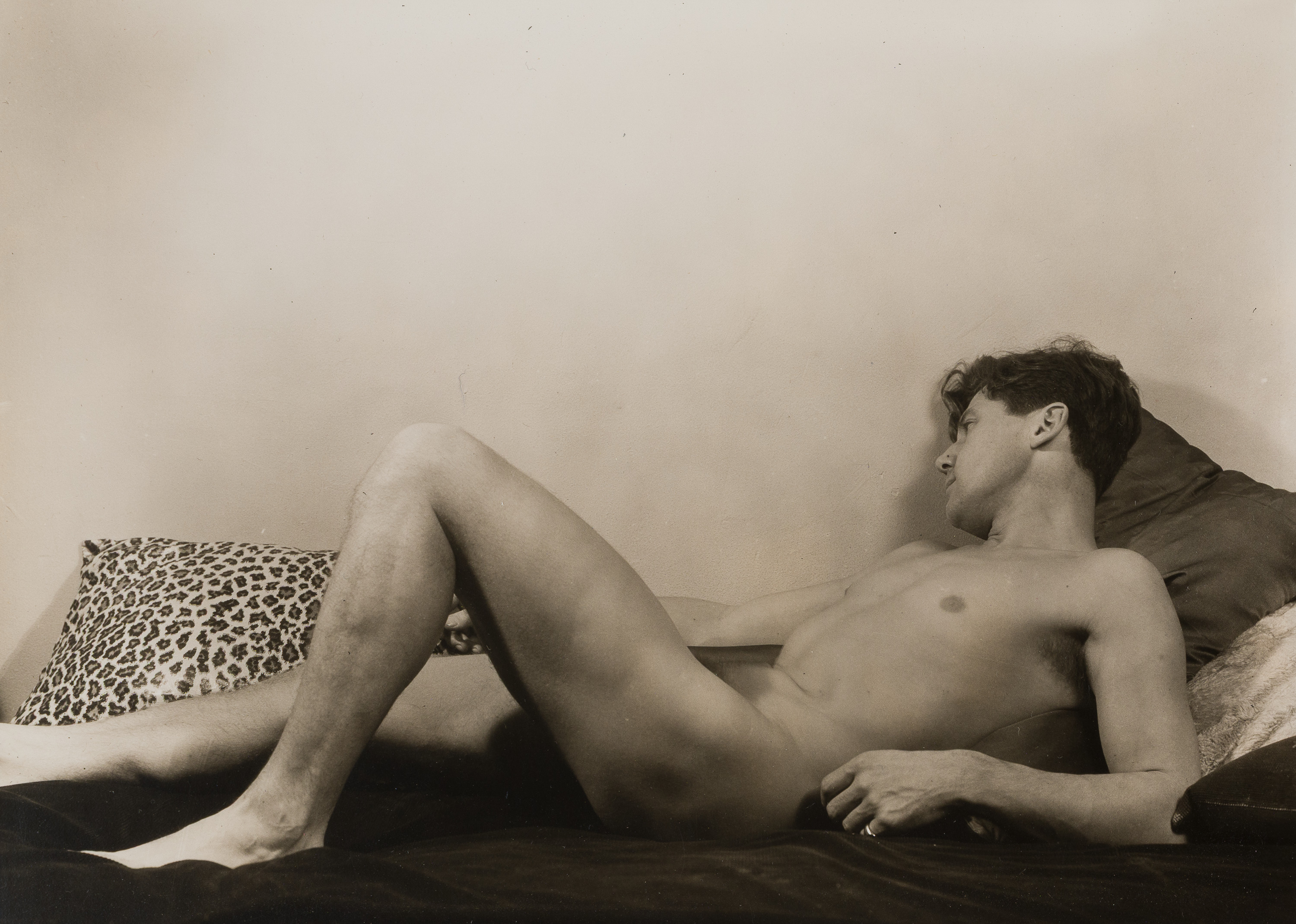 a man reclining