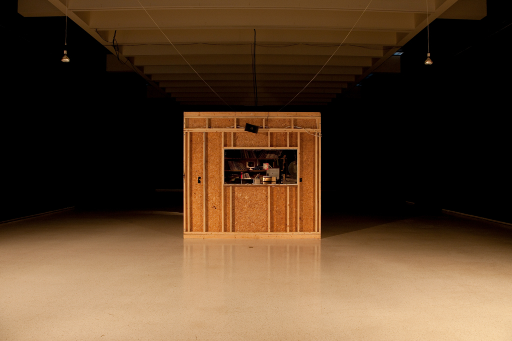 Installation view of Janet Cardiff and George Bures Miller: Opera for a Small Room