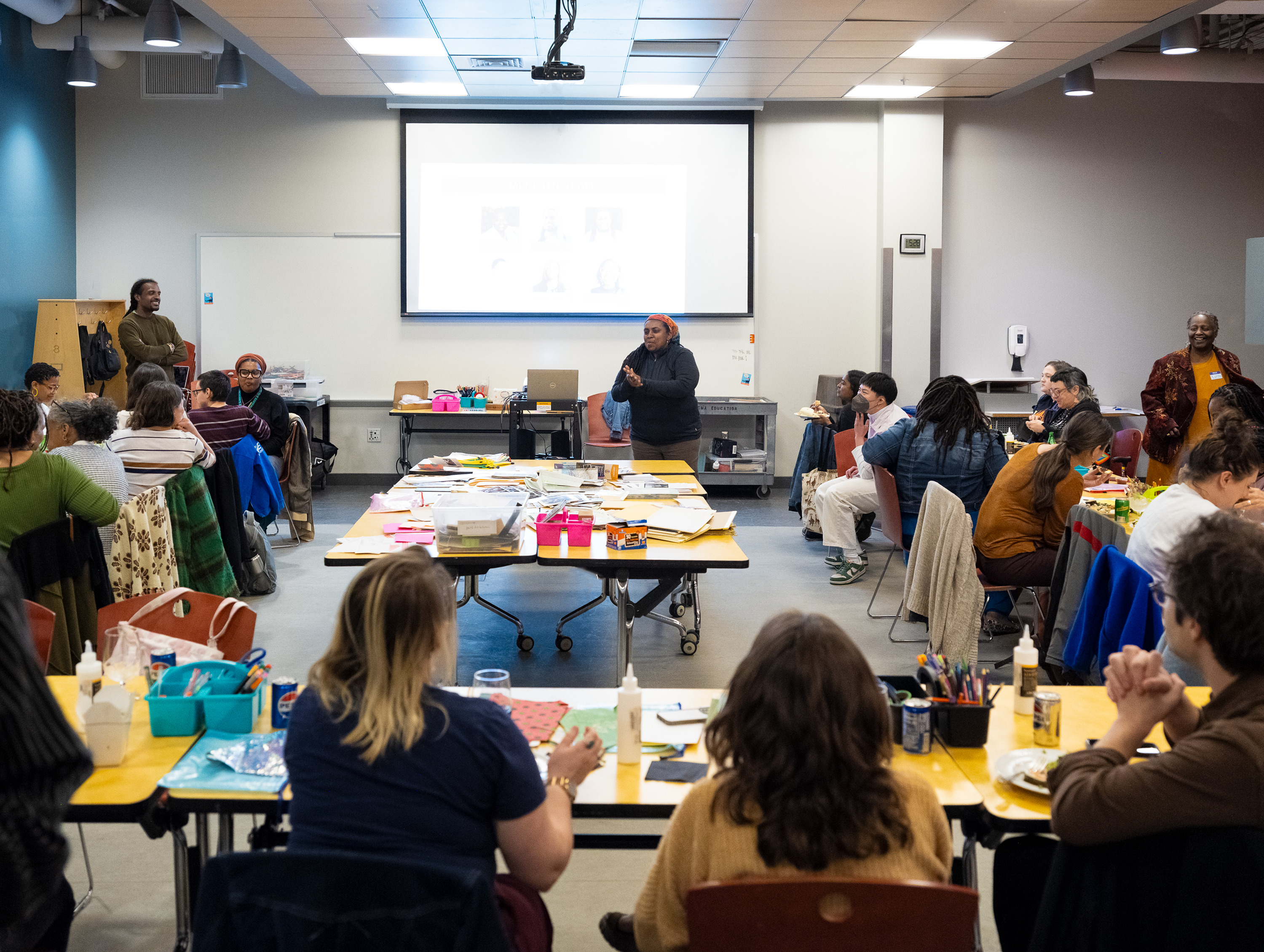 people in a classroom
