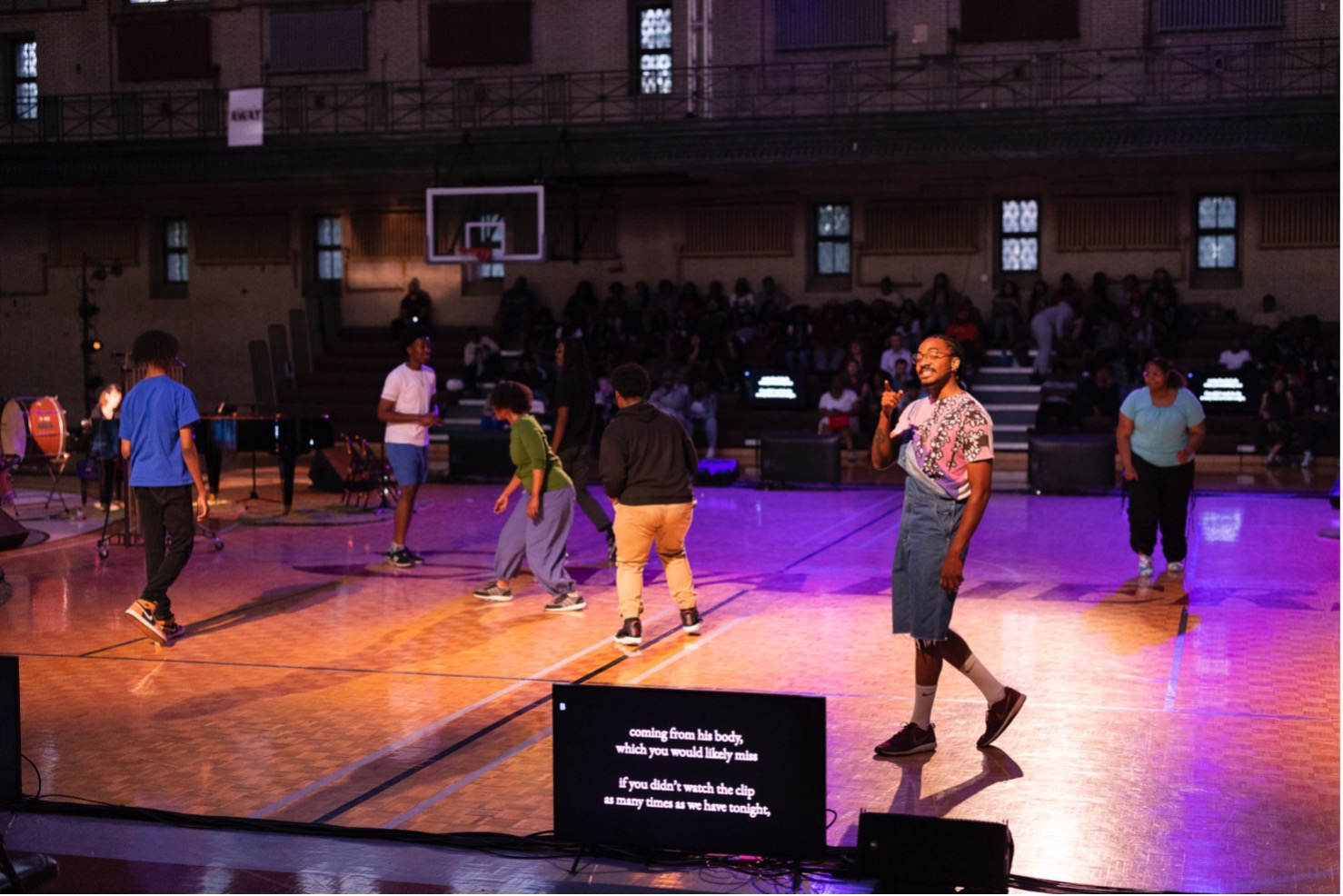 people performing on a stage