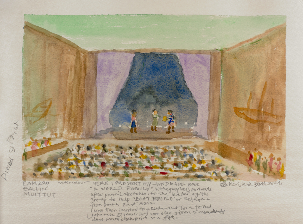 playwright watercolor