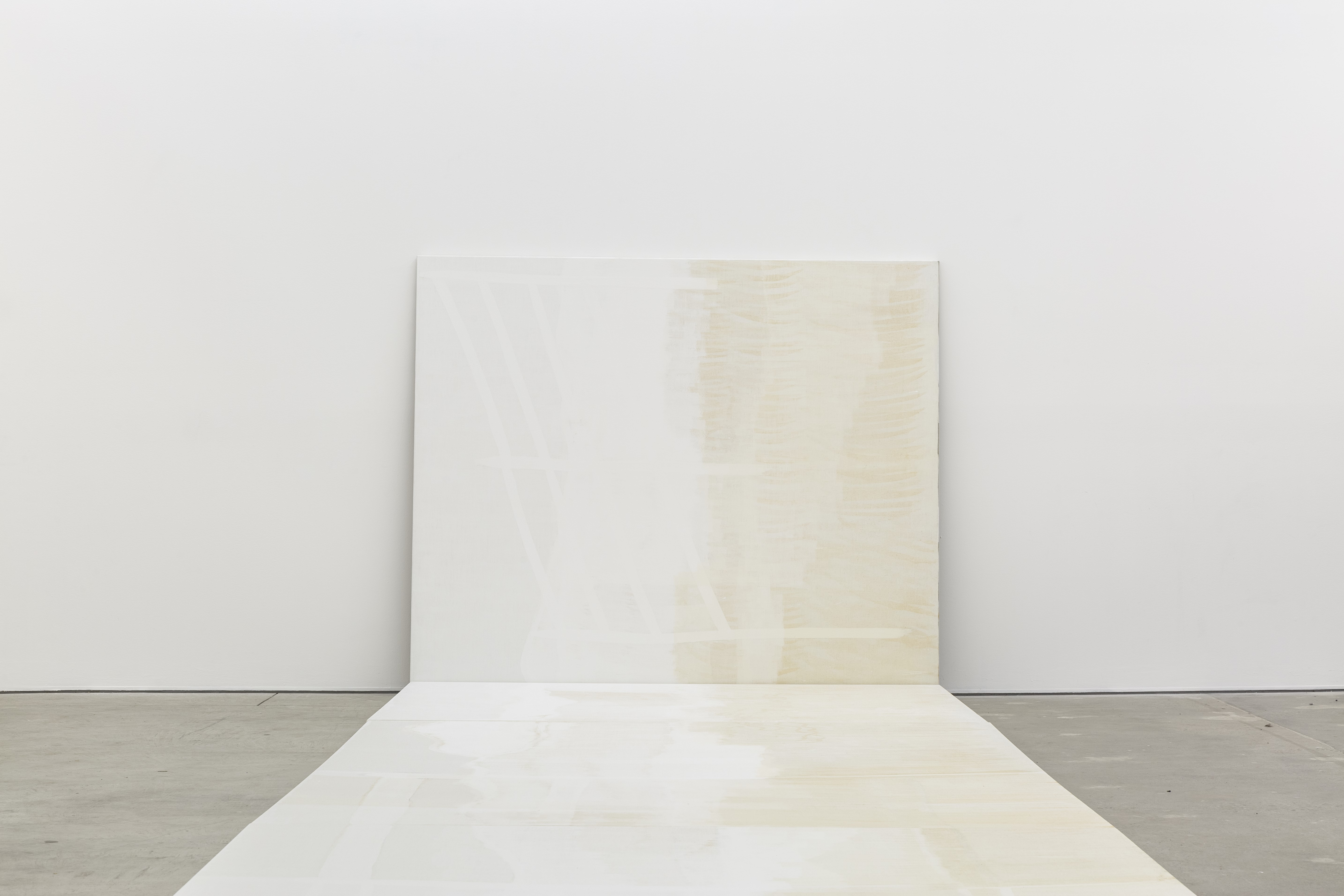 canvas painting white and beige