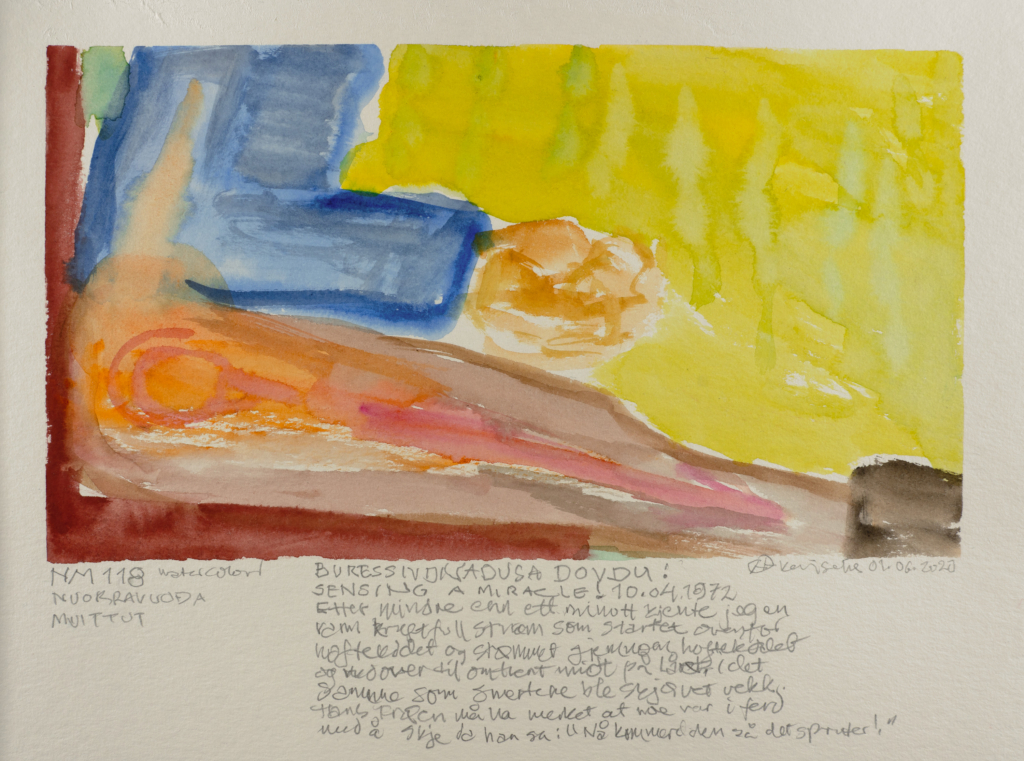 closer view of person trying on shoes watercolor