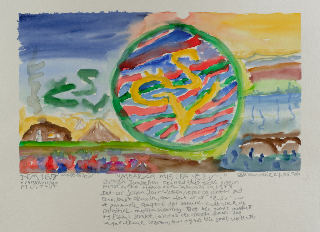 various landscapes watercolor