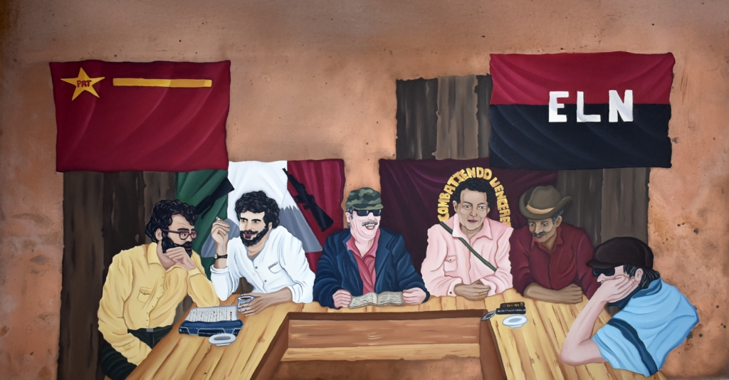 Conferencia Coordinadora Guerrillera Simón Bolívar painting