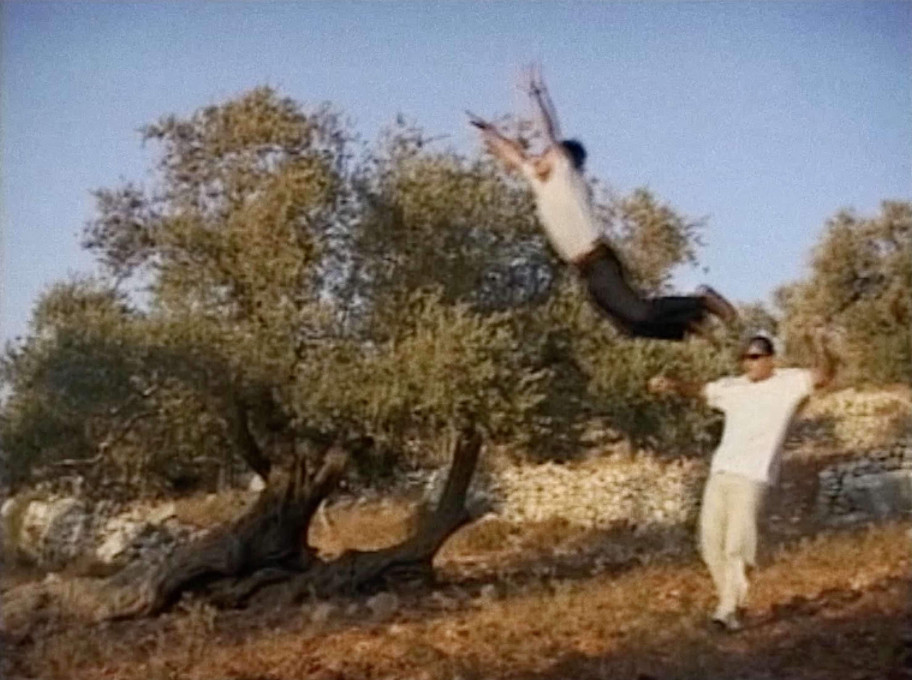 person jumping in the air