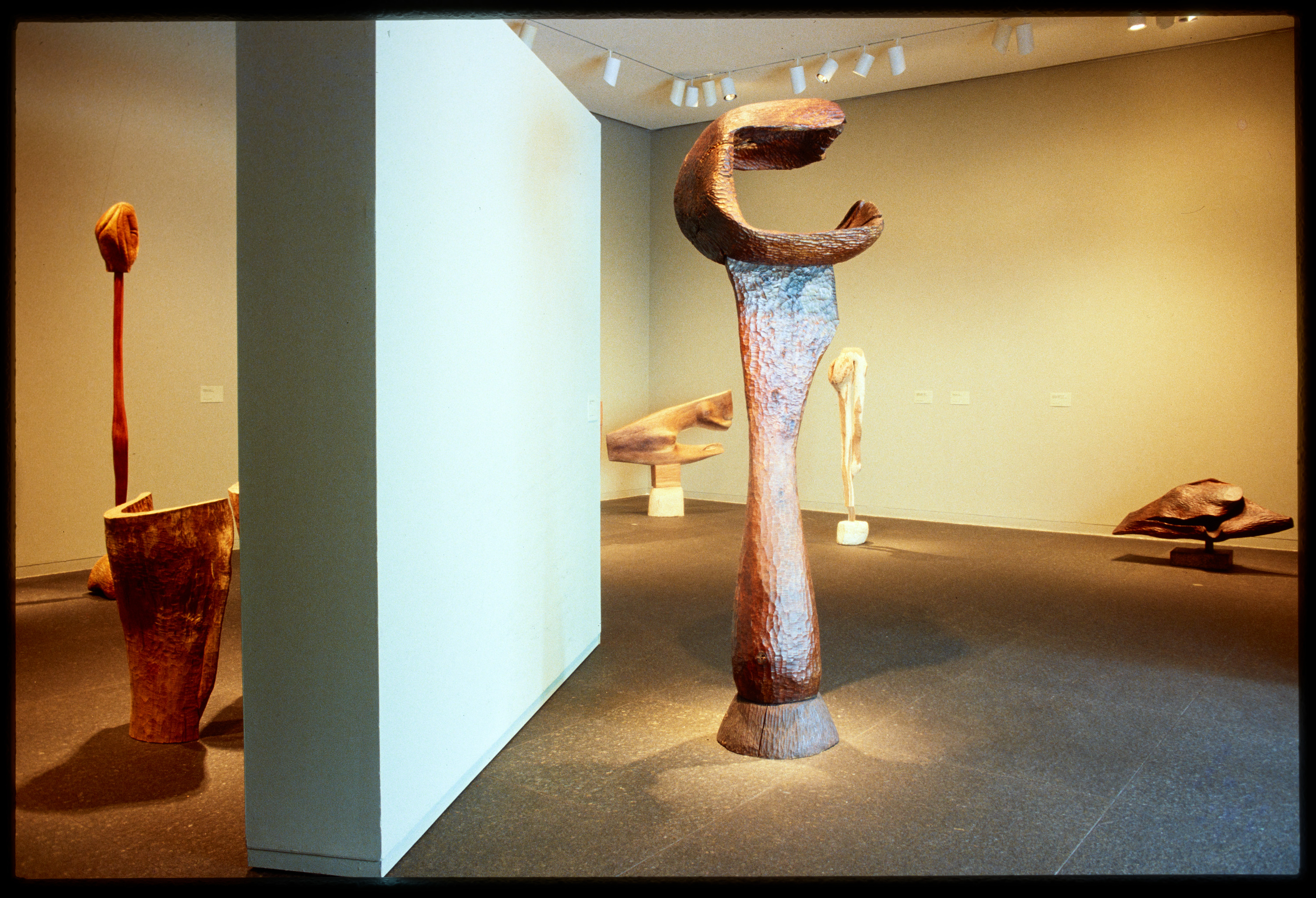 Sculptures in a Gallery