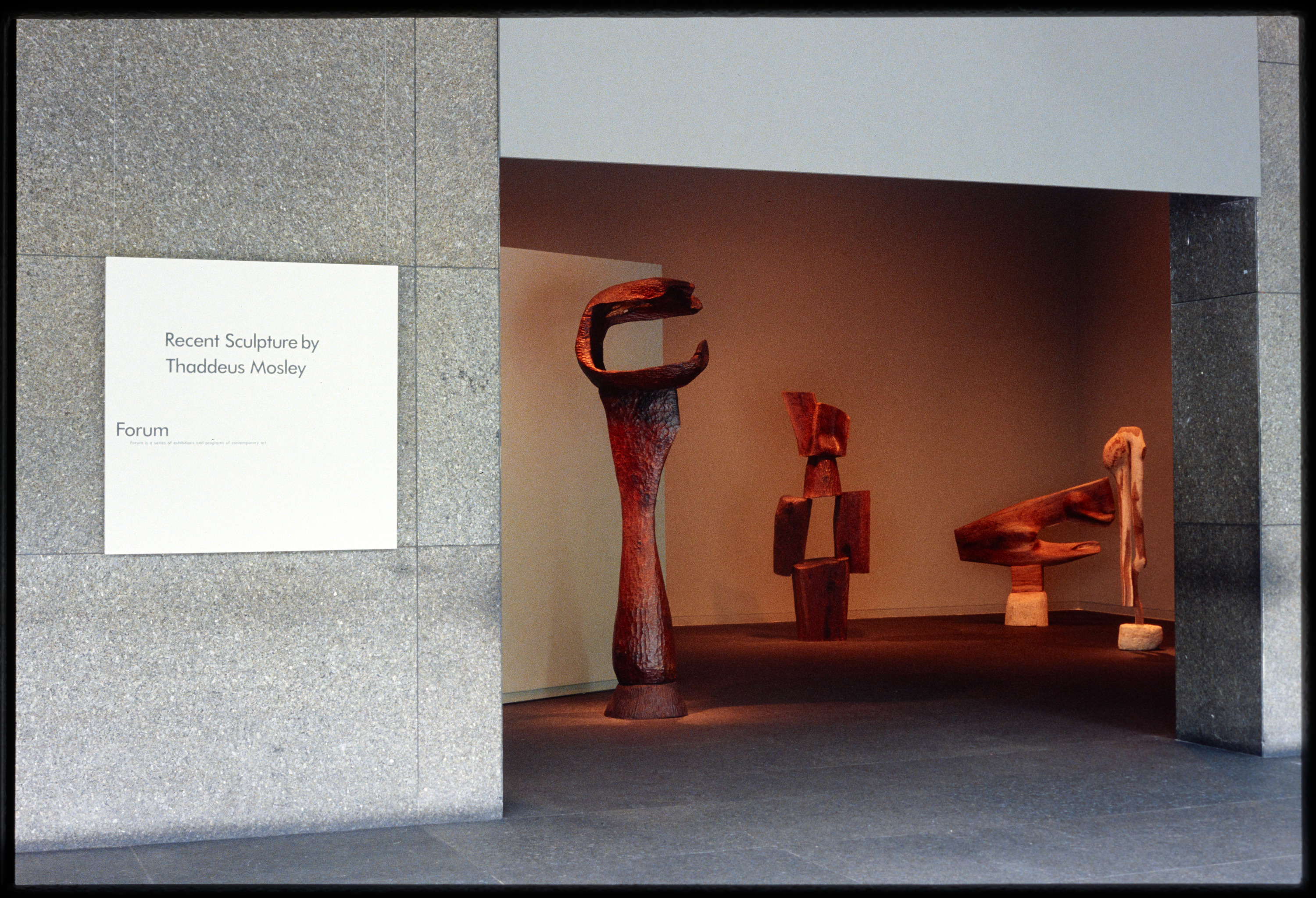 Sculptures in a Gallery