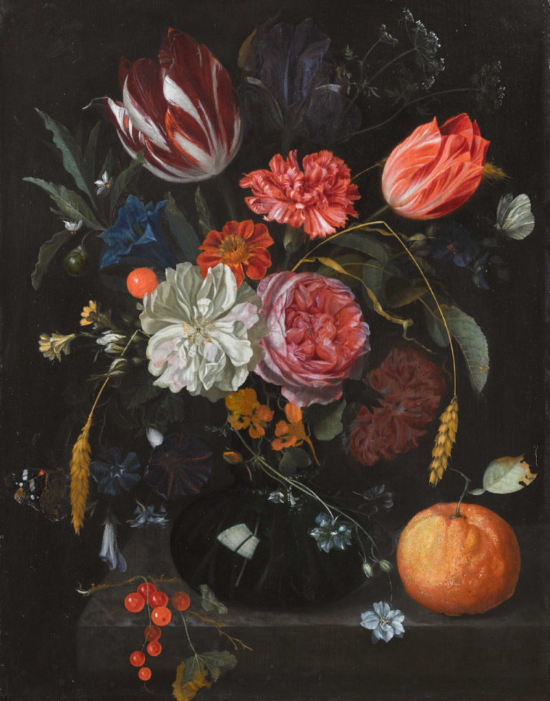 A painting of flowers