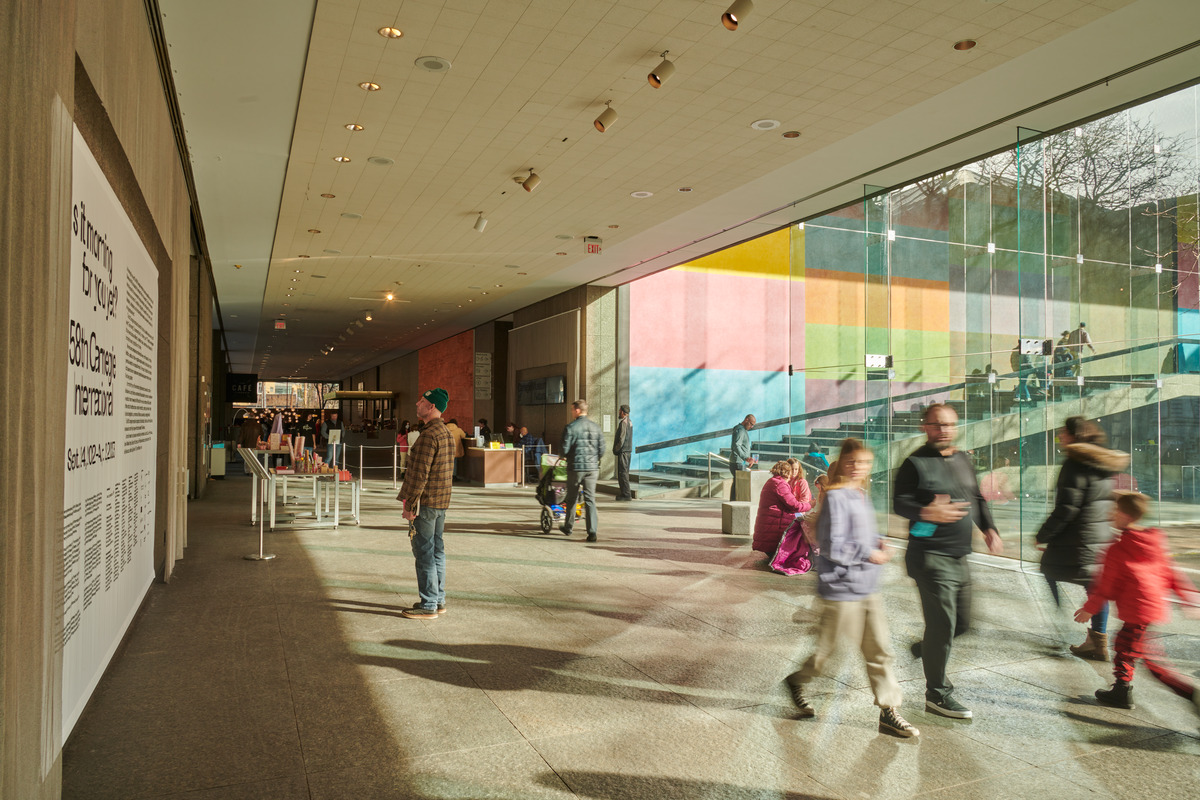 people in a museum